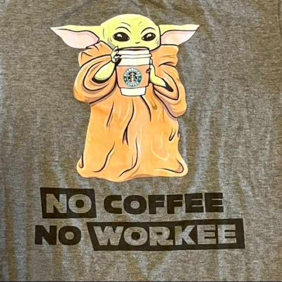 Baby Yoda Starbucks T-Shirt Size S - Picture 2 of 4